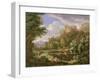 Classical Landscape, 1717-Bernard Lens III-Framed Giclee Print