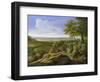 Classical Landscape (Oil on Canvas)-Gaspard Poussin Dughet-Framed Giclee Print