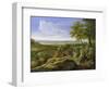 Classical Landscape (Oil on Canvas)-Gaspard Poussin Dughet-Framed Giclee Print