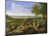 Classical Landscape (Oil on Canvas)-Gaspard Poussin Dughet-Mounted Giclee Print