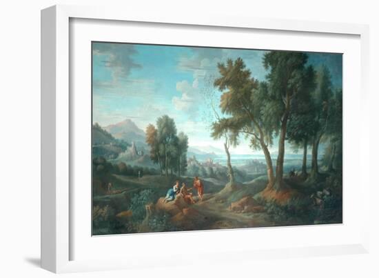 Classical Landscape, Orizante-Jan Frans van Bloemen-Framed Giclee Print