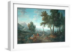 Classical Landscape, Orizante-Jan Frans van Bloemen-Framed Giclee Print