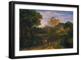 Classical Landscape, Probably 1660s-Jean-François Millet-Framed Giclee Print