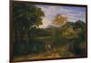 Classical Landscape, Probably 1660s-Jean-François Millet-Framed Giclee Print