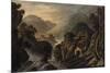 Classical Landscape with Cascade-Robert Adam-Mounted Giclee Print