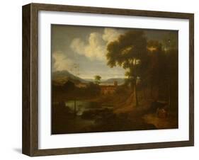 Classical Landscape with Figures-Jan Frans van Bloemen-Framed Giclee Print