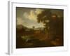 Classical Landscape with Figures-Jan Frans van Bloemen-Framed Giclee Print