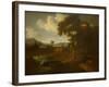 Classical Landscape with Figures-Jan Frans van Bloemen-Framed Giclee Print