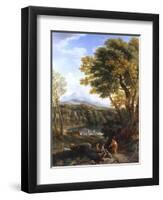 Classical Landscape-Jan Frans van Bloemen-Framed Art Print