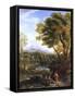 Classical Landscape-Jan Frans van Bloemen-Framed Stretched Canvas