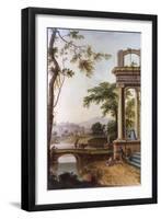 Classical Landscape-JC Jacobi-Framed Art Print