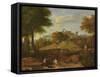 Classical Landscape-Jean-Francois Momper The Younger-Framed Stretched Canvas