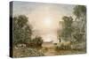 Classical Landscape-George Barret the Younger-Stretched Canvas