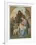 Classical Nativity Compostion-null-Framed Art Print