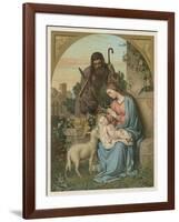 Classical Nativity Compostion-null-Framed Art Print