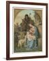 Classical Nativity Compostion-null-Framed Art Print