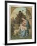 Classical Nativity Compostion-null-Framed Art Print