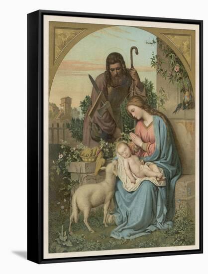 Classical Nativity Compostion-null-Framed Stretched Canvas