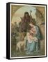 Classical Nativity Compostion-null-Framed Stretched Canvas