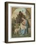 Classical Nativity Compostion-null-Framed Art Print