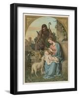 Classical Nativity Compostion-null-Framed Art Print