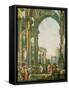 Classical Ruins-Giovanni Paolo Pannini-Framed Stretched Canvas
