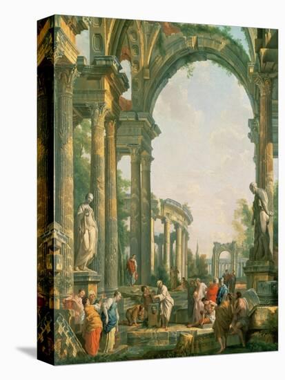 Classical Ruins-Giovanni Paolo Pannini-Stretched Canvas