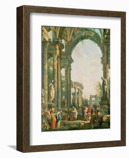 Classical Ruins-Giovanni Paolo Pannini-Framed Giclee Print