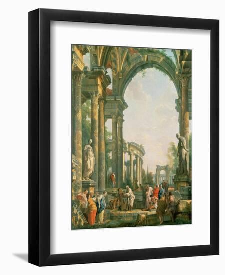 Classical Ruins-Giovanni Paolo Pannini-Framed Giclee Print