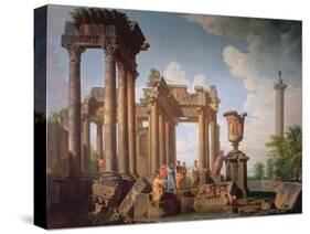 Classical Scene-Giovanni Paolo Pannini-Stretched Canvas