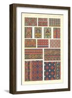 Classical Stained Glass Designs-null-Framed Art Print