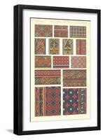 Classical Stained Glass Designs-null-Framed Art Print