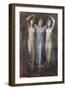 Classical Study with Three Female Forms-George Frederick Watts-Framed Giclee Print