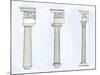 Classical Styles of Columns - Doric, Ionic, and Corinthian Architecture-null-Mounted Giclee Print