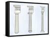 Classical Styles of Columns - Doric, Ionic, and Corinthian Architecture-null-Framed Stretched Canvas