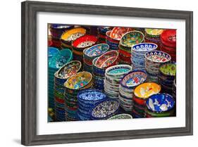 Classical Turkish Ceramics On The Market-swisshippo-Framed Photographic Print