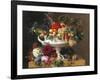 Classical Urn with Gooseberries, Apricots, Nuts and Currants-Johan Laurentz Jensen-Framed Giclee Print