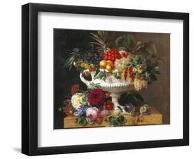 Classical Urn with Gooseberries, Apricots, Nuts and Currants-Johan Laurentz Jensen-Framed Giclee Print