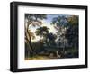 Classical Wooded Landscape-Johannes Glauber-Framed Art Print