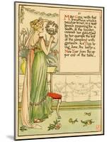 Classically Dressed Woman Lift A Goblet As May Day-Walter Crane-Mounted Art Print
