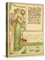 Classically Dressed Woman Lift A Goblet As May Day-Walter Crane-Stretched Canvas