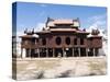 Classroom building at Shwe Yan Pyay Monastery, Nyaung Shwe near Inle Lake, Shan State, Myanmar-null-Stretched Canvas