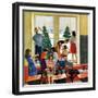 "Classroom Christmas", December 8, 1951-John Falter-Framed Giclee Print