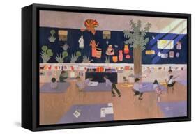 Classroom, Derby, 1985-Andrew Macara-Framed Stretched Canvas