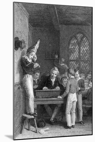 Classroom Dunce Made to Stand on a Stool-J. Carter-Mounted Art Print