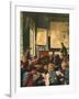 Classroom During Geography Lessons-Carl Hertel-Framed Giclee Print