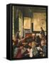 Classroom During Geography Lessons-Carl Hertel-Framed Stretched Canvas