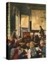 Classroom During Geography Lessons-Carl Hertel-Stretched Canvas