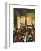 Classroom During Geography Lessons-Carl Hertel-Framed Giclee Print