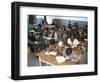 Classroom Full of Children Studying, Teferi Ber, Ethiopia, Africa-D H Webster-Framed Photographic Print